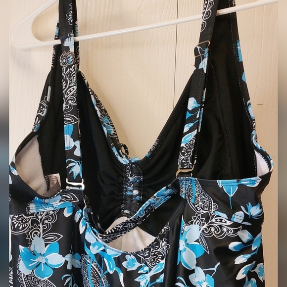 Colorful Swimsuit Top Size 24 Summer Swimwear Resort Beach Swimsuit Boho Tankini - Picture 5 of 7